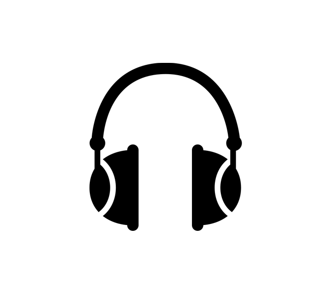 Kopfhörer Icon Tonstudio